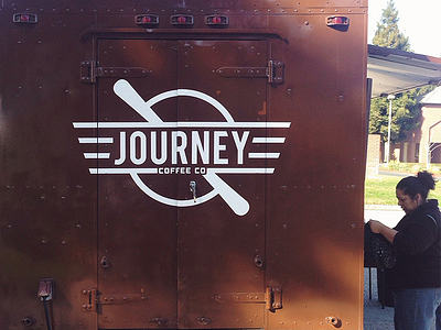 Journey Coffee Truck Logo coffee food truck logo real world