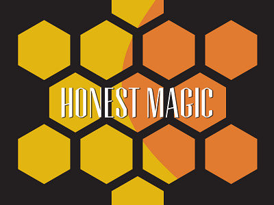 Honeycomb album art hexagons honest magic honey