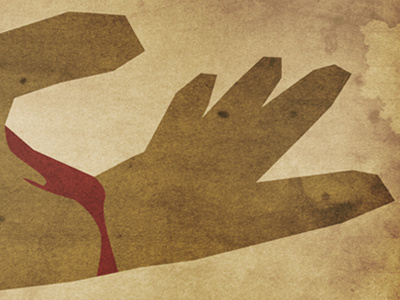 Outstretched Arm bible hand illustration wip