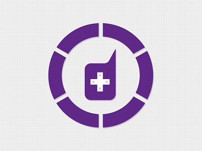 Dialog Wheel Mark d d pad gaming logo purple