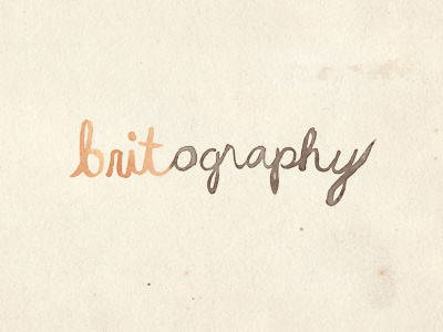 Britography logo painted watercolor