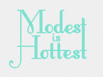 Modest Is Hottest logo type