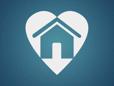 Heart is Where the Home Is heart house logo