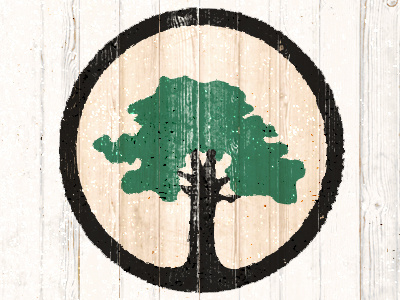 Circle of Life badge circle green leaves tree