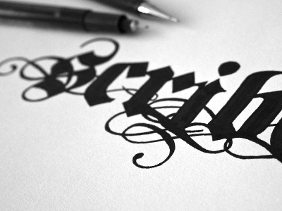 #step 3: «Scribes» {Letters} calligraphie guerriero typographie