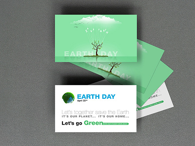 EarthDay card environment pamphlet