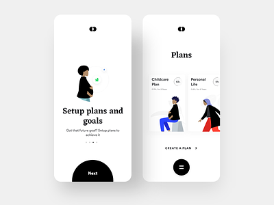 Bankie: Plans and Goals screen