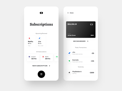 Bankie: Subscription and Card Transactions