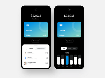 Card Application app bank bank app banking app card clean daily ui dailyui design ios minimal payment payment app subscriptions transaction ui wallet