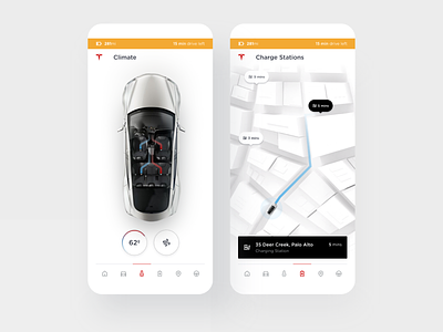 Automotive Service — Electric Car Mobile App