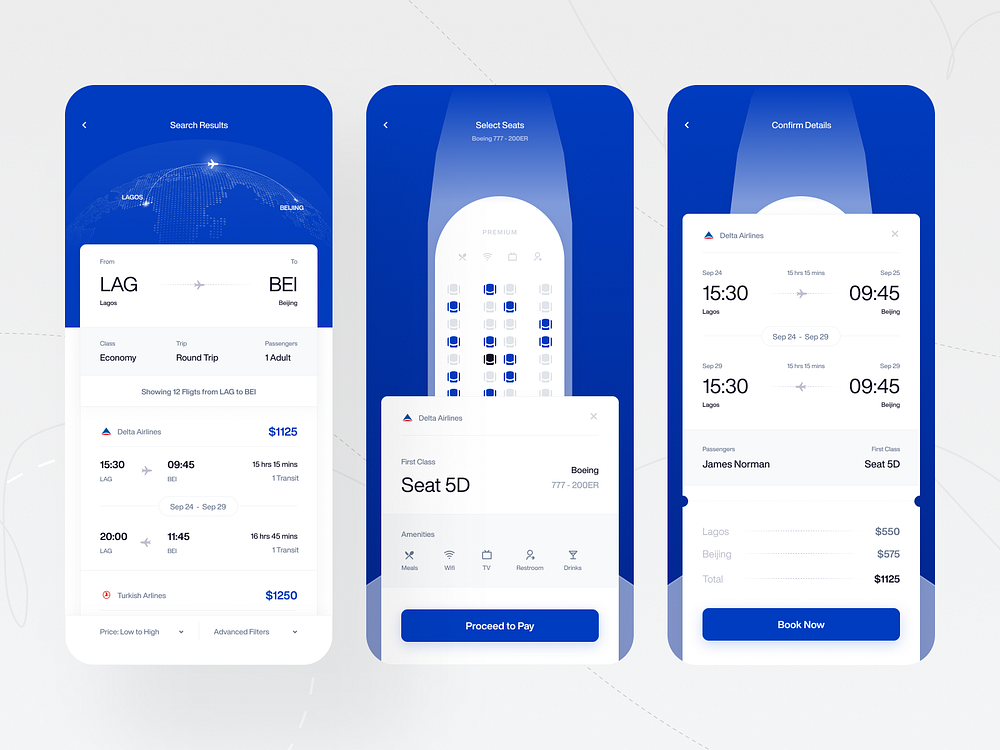 Trippio — Flight Booking Mobile App by Emmanuel Ikechukwu for New ...