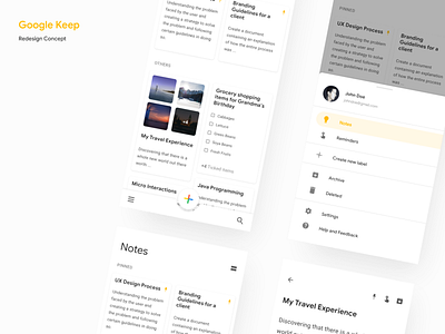 Google Keep Redesign concept android android app design app dailyui design google googlekeep keep