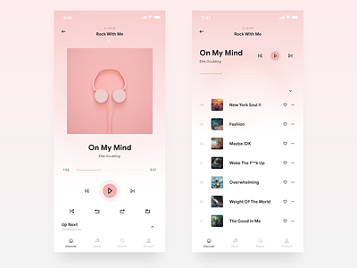 Music Player Design app design ios music music player spotify