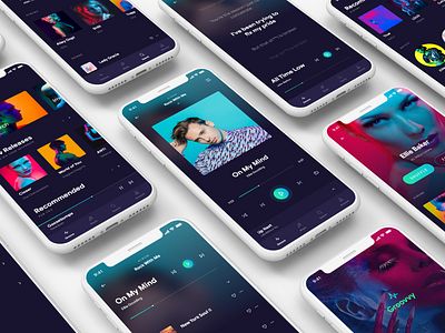 Groovvy music Player app design ios music music app music player player ui