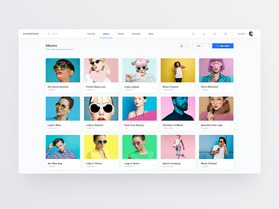 Photo Dashboard albums app dashboard design minimal dashboard photo app photo dashboard photographer dashboard photography web web app