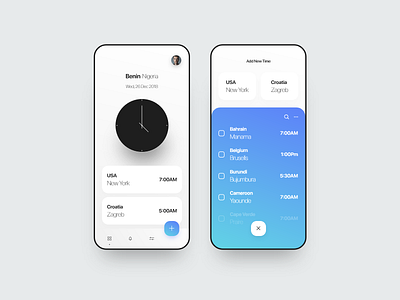 Minimal Clock App app clock dailyui design ios minimal minimal app web