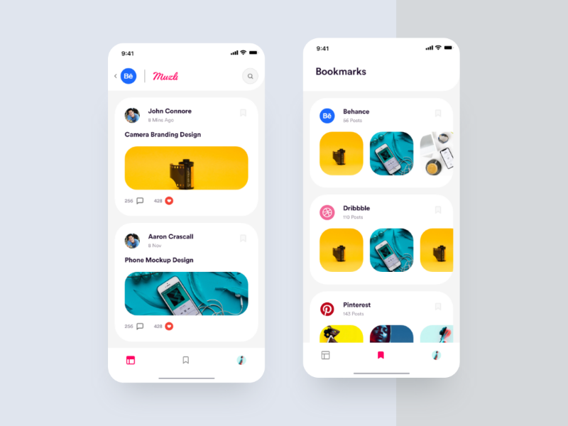 Muzli for Mobile - Design Concept muzli mobile app design mobile