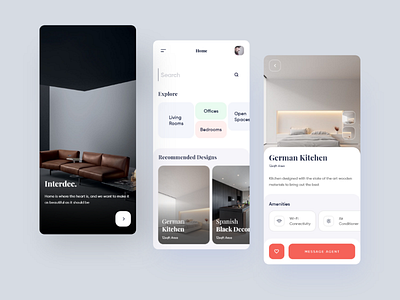 Interior Design mobile app app design home interior ios mobile