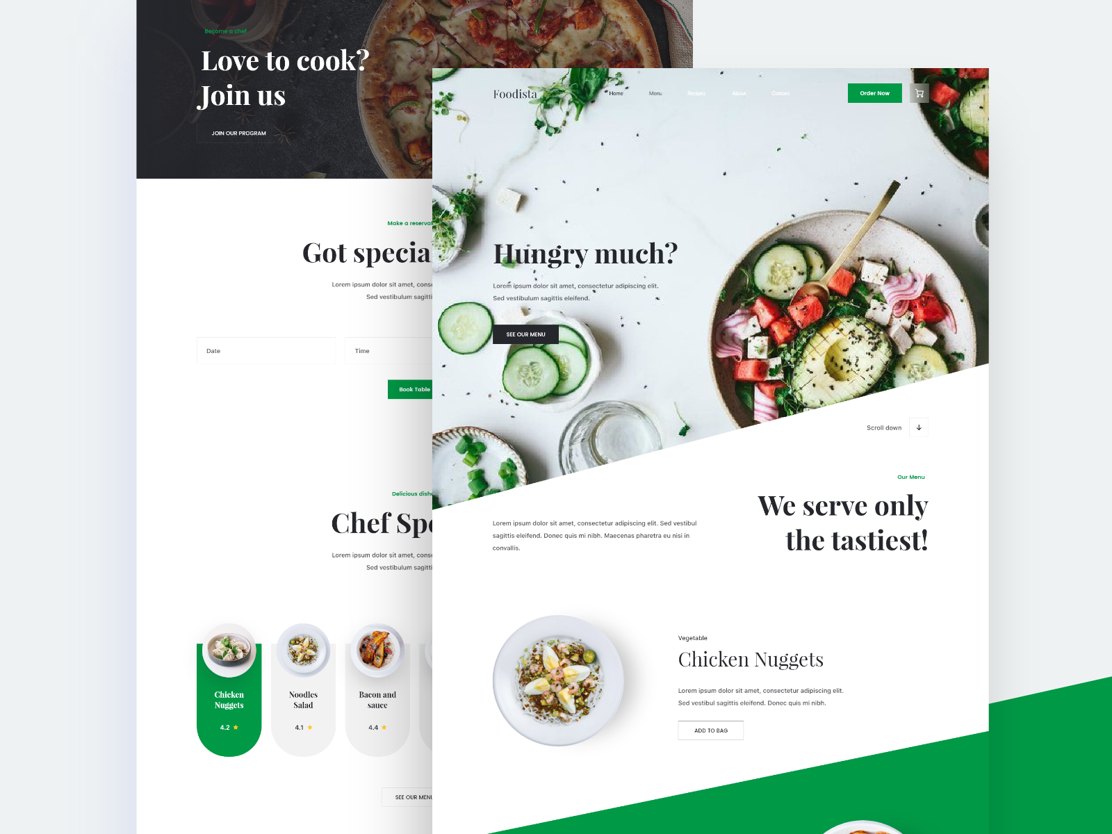 Food Website - Light version by Emmanuel Ikechukwu on Dribbble