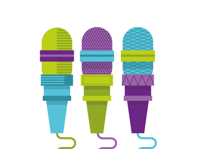 MIC CHECK illustration microphone vector