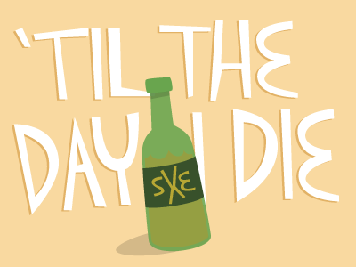 I'll drink to that! illustration vector