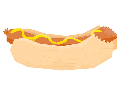 Mustard Only hotdog illustration vector