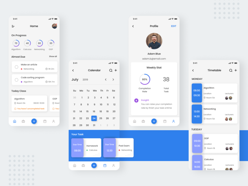 Campus Planner Full by Mohammad Firdaus on Dribbble