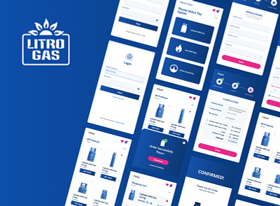 Litro Gass Mobile App Concept Design app branding gas graphic litro mobile design ui ux