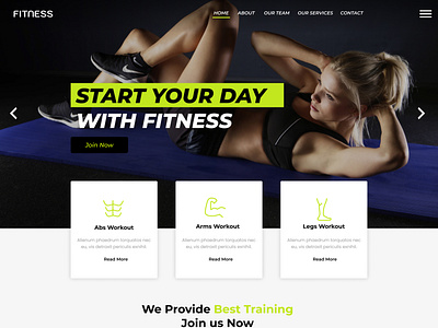 Fitness - Landing Page