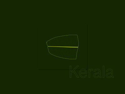 Weekly Warm Up banana leaf green hometown illustraion kerala vector weekly warm up