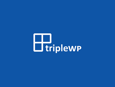 Thirty Day Logo Challenge - Day 3 blue branding design icon logo logochallenge logodesign triplewp typogaphy typography vector wordpress