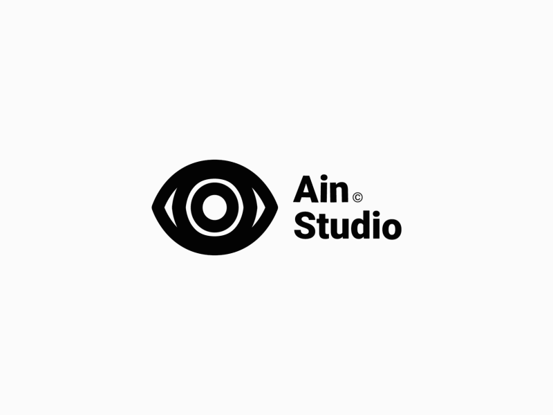 Ain Studio Logo animation 1 2d 2danimation ae after effects animation branding design eye eyes illustraion logo logo animation logodesign logotype mograph motion design motiongraphics studio text animation