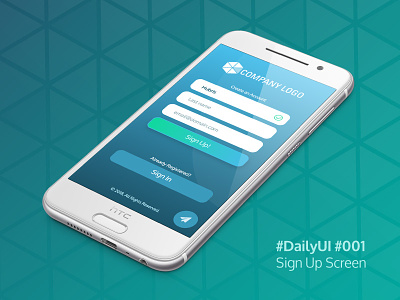 Dailyui 001 001 app daily ui design interface mobile sign up ui