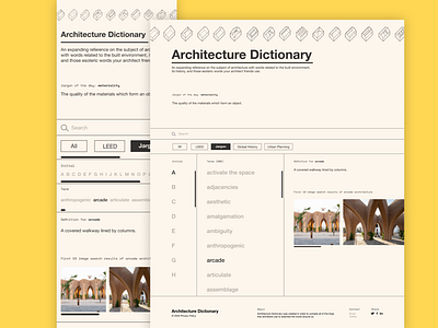 Architecture Dictionary architecture design dictionary ux web