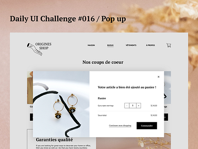 Daily UI Challenge #016