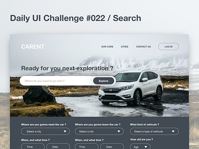 Daily UI Challenge #022 dailyui design search search bar sketch ui ux web website