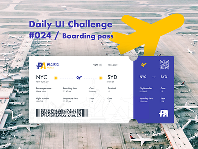 Daily UI Challenge #024 boardingpass dailyui design mobile design sketch ui ux vector web