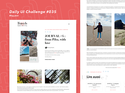 Daily UI Challenge #035 blog blog design blog post branding dailyui design logo sketch ui ux web website