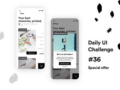 Daily UI Challenge #036 : special offer app dailyui design mobile design offer sketch special offer ui ux