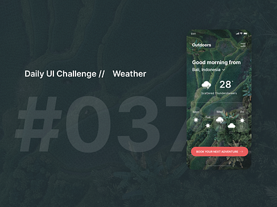 Daily UI Challenge #037 : weather