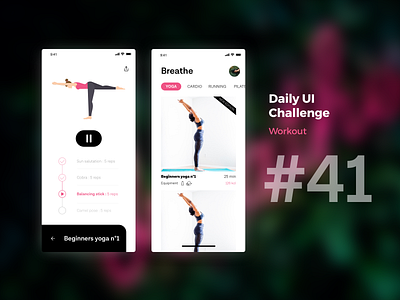 Daily UI Challenge #041 app dailyui design mobile design sketch ui ux workout workout of the day