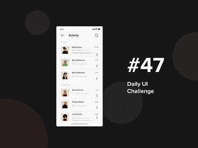 Daily UI Challenge #047