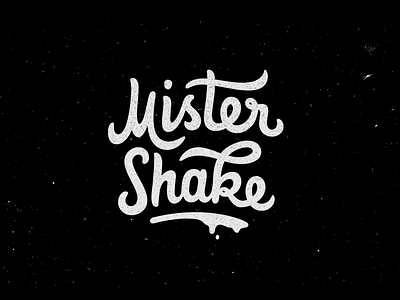 Mister Shake branding character chocolate design hand drawn illustration lettering typography