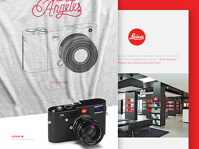Leica T-shirts apparel custom illustration lettering line work photography t shirt type typography