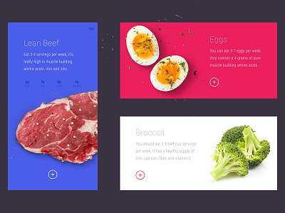 FOODERY FIT - Ingredients Slider UI