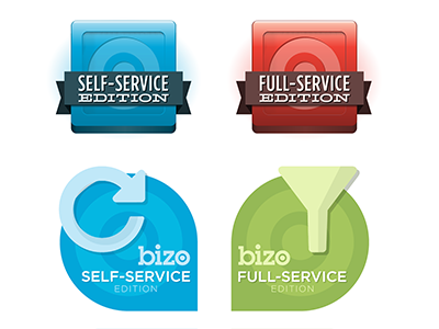 Product IDs bizo funnel icon identity logo product retargeting