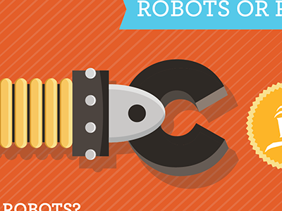Bots v Bizo illustration robot