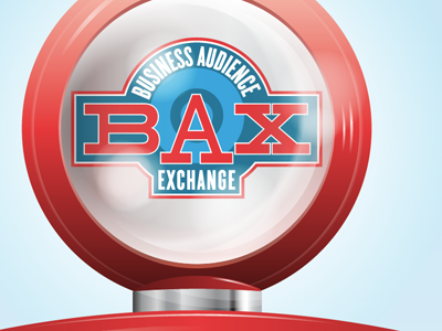 BAX Pump chrome glass illustration vintage logo