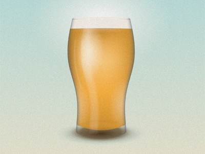 Pint beer glass illustration pint