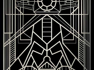 Vader Art Deco art deco dart vader illustration star wars